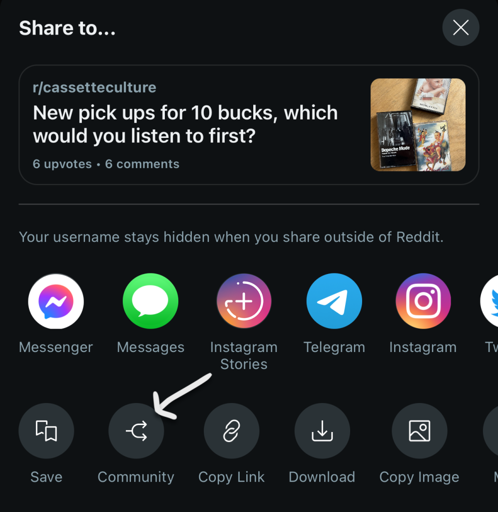 How to Crosspost (X-Post) on Reddit 3 crosspost on mobile 1