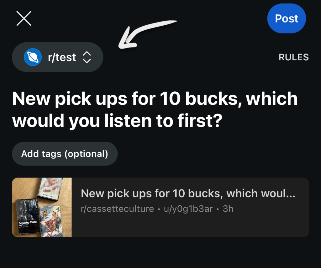 How to Crosspost (X-Post) on Reddit 4 select community to repost