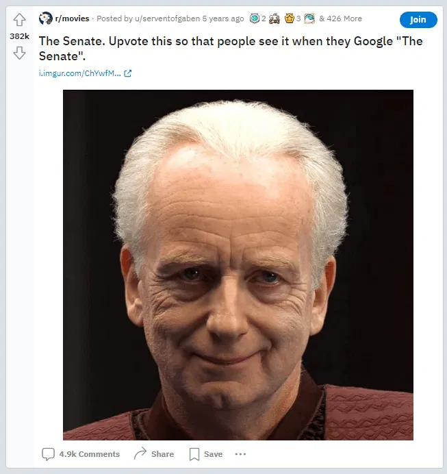 12 Most Upvoted Reddit Posts of All Time (And Why They Went Viral) 1 the senate reddit